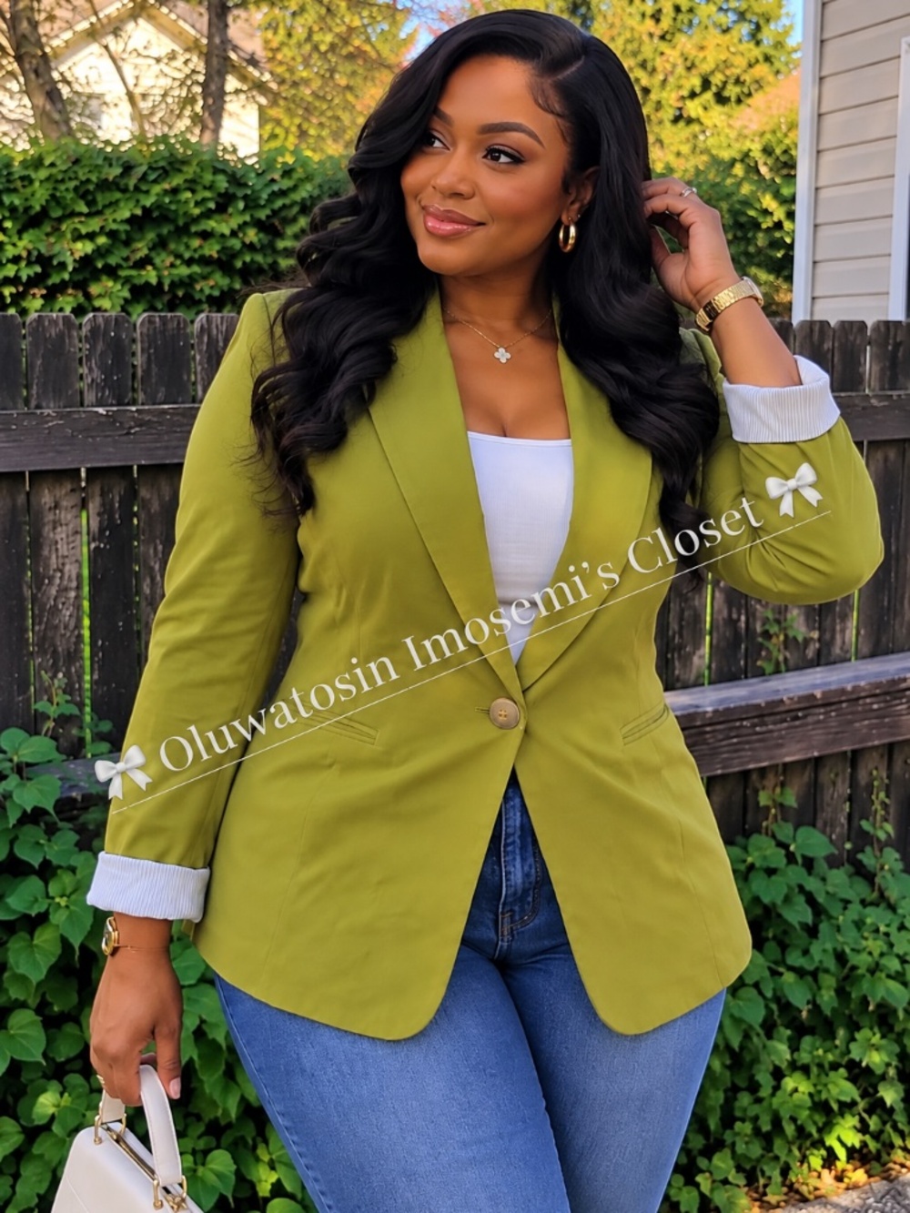 Olive Green Statement Blazer